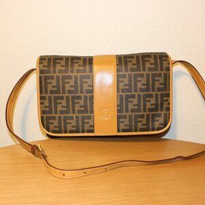 Fendi Vintage Zucca Crossbody Bag
